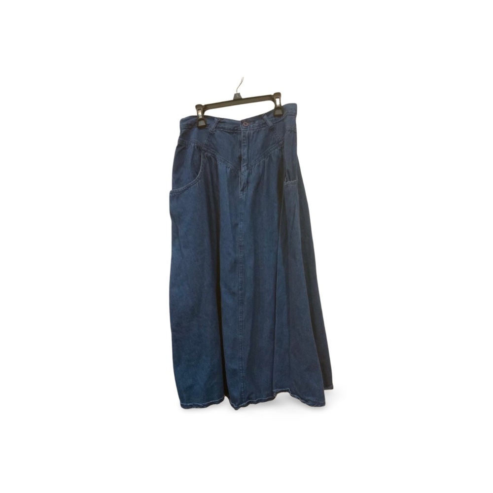 VINTAGE JORDACHE High-Waist Denim Maxi Skirt - USA Made! Fits Modern 4/6